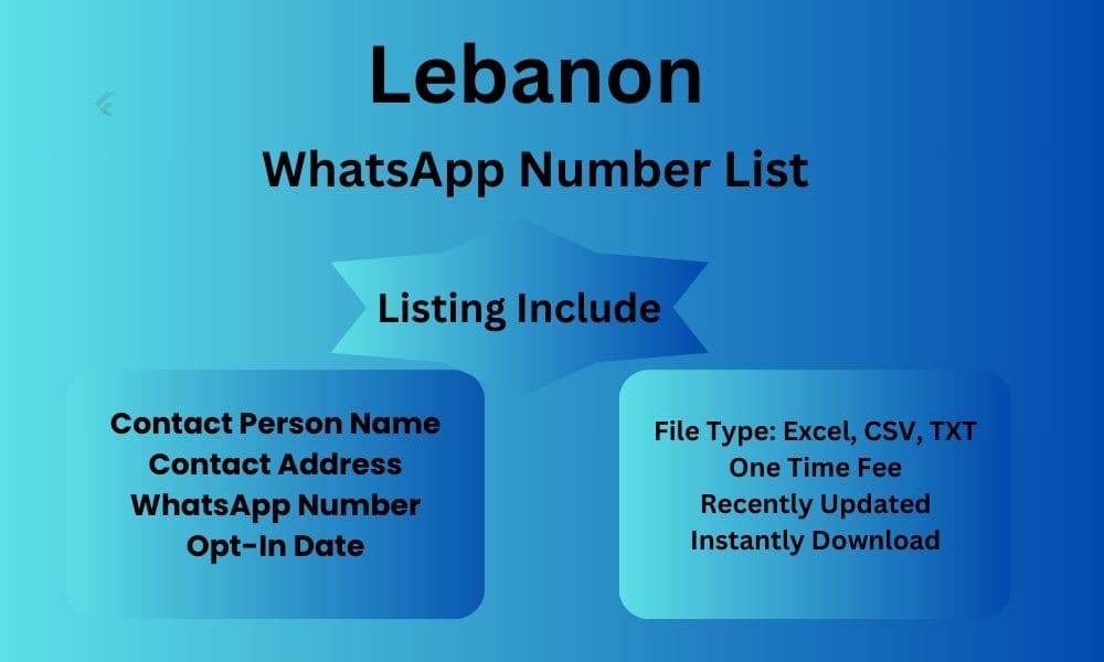 Lebanon whatsapp number list